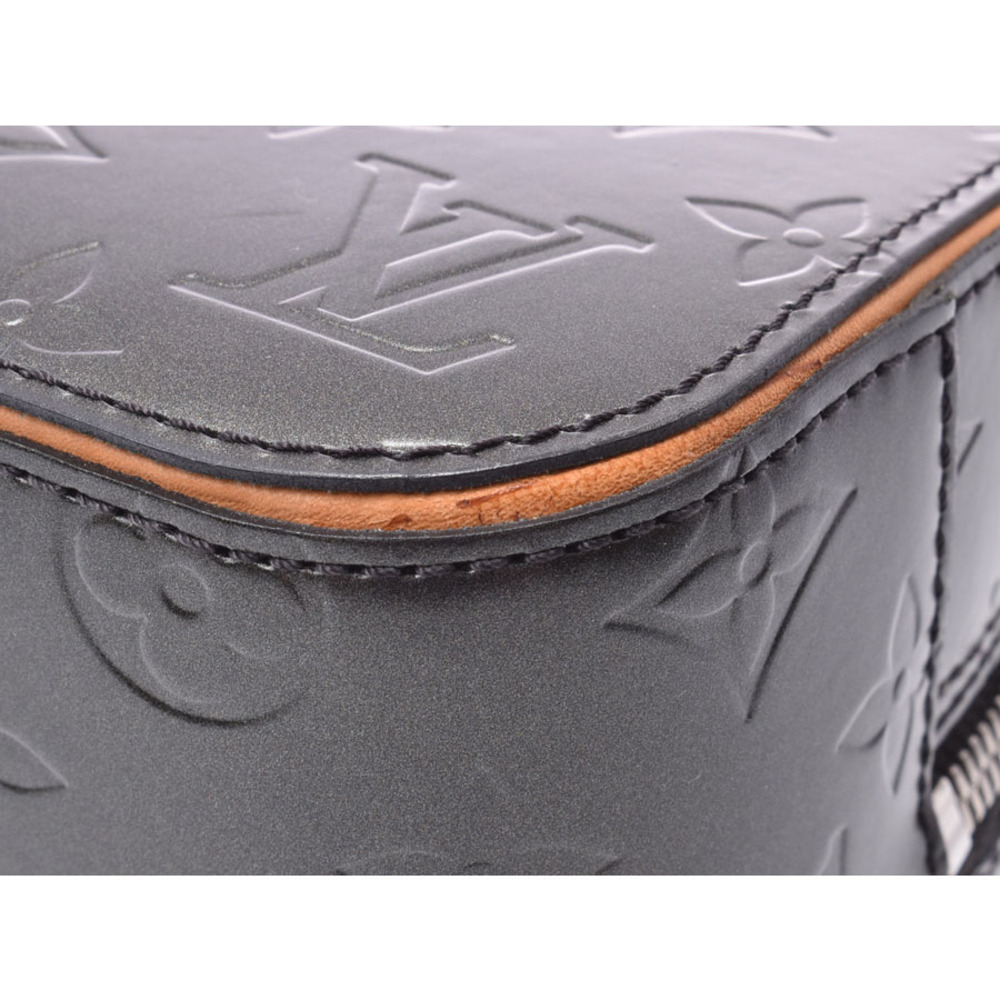 Louis Vuitton Leather Shelton Black Matte Monogram Handbag - Picture 7 of 11